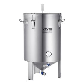 VEVOR 304 Stainless Steel Kettle, 16 GALLON Beer Brew Fermentor, Brew Bucket Fermentor for Brewing, Home Brewing Supplies with Base