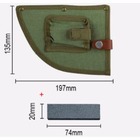 Stainless Steel Meat Cleaver Chef's Knife Cleaver (Option: Sheath stone set)