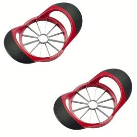 Apple Slicer Corer, Stainless Steel Upgrade 12 Sharp Apple Slicer Large, Ergonomic Plastic Handle Non-slip And Easy To Hold, Kitchen Fruit Divide (Option: 2)