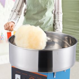 Electric Cotton Candy Machine, 1000W Candy Floss Maker, Commercial Cotton Candy Machine With Stainless Steel Bowl, Sugar Scoop, And Drawer, Perfe (Option: Blue)
