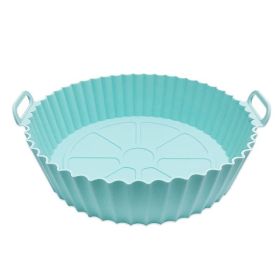 1/2pcs Air Fryer Silicone Pot; Reusable Air Fryer Liners; Silicone Air Fryer Basket; Food Safe Air Fryer Accessories (Color: 1pcs Light Blue)